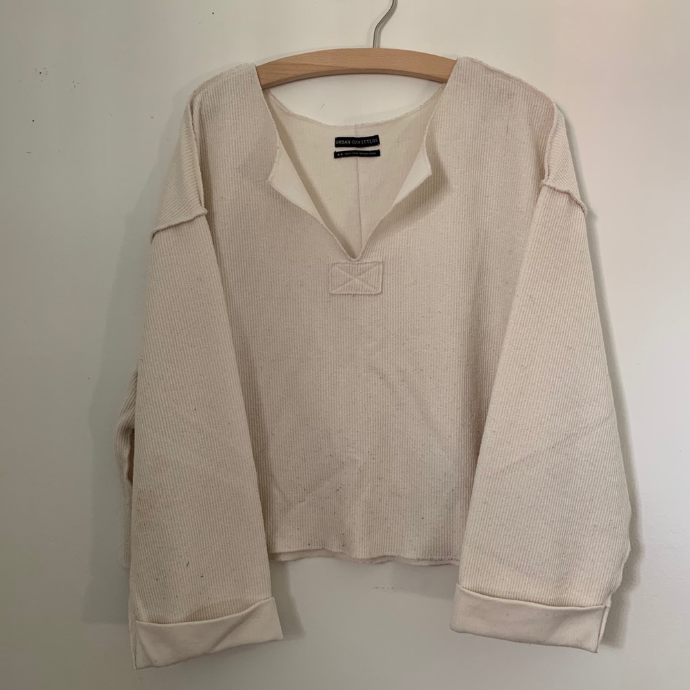 Urban Outfitters Cropped Wide Sleeve Top